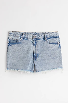 H&M+ High Waist Denim Shorts