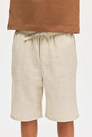 Short en lin mélangé