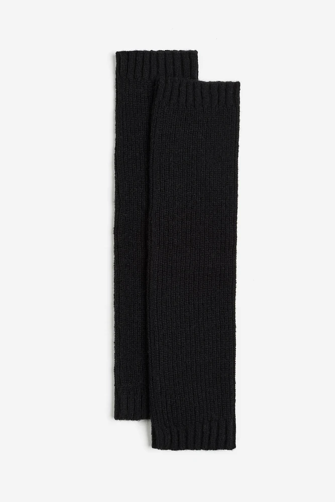 Jambières en tricot côtelé