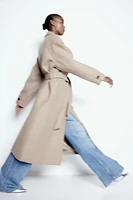 Wool-Blend Maxi Coat