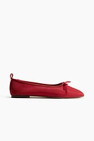 Bow-Detail Ballet Flats