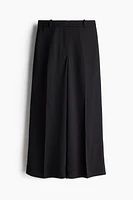 Wide-leg Twill Pants