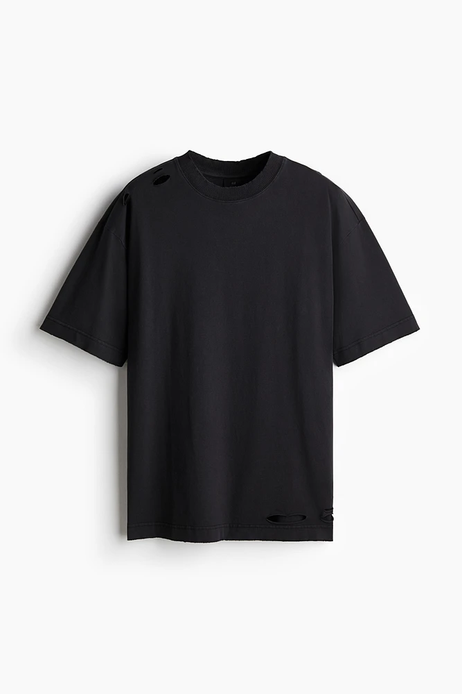 T-shirt Grande Taille à l'aspect usé