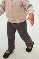 Wide-Ribbed Cotton Leggings