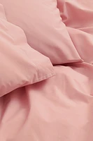 Cotton Percale King/Queen Duvet Cover Set