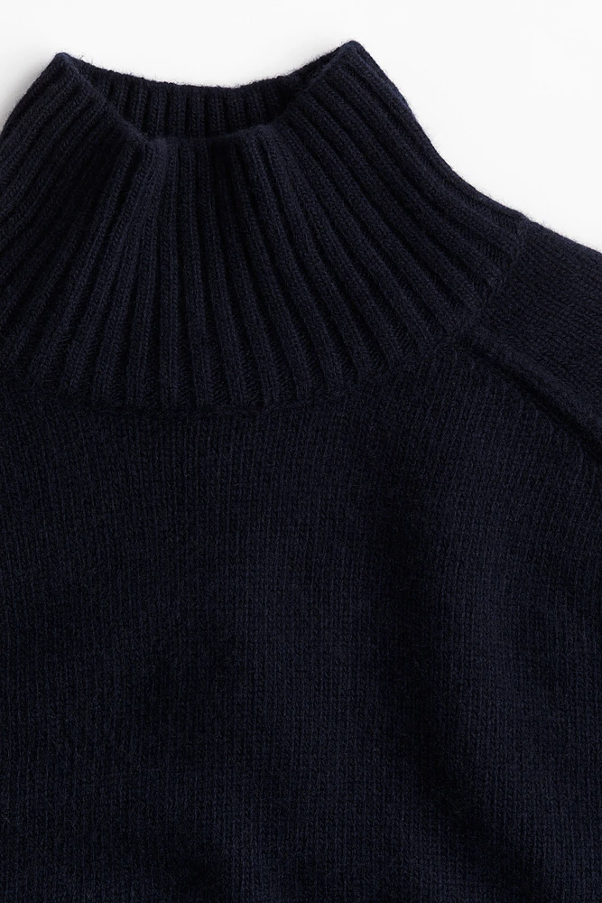 Cashmere-blend Mock Turtleneck Sweater