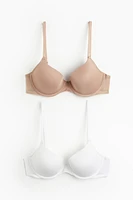 2-pack Padded Underwire Bras