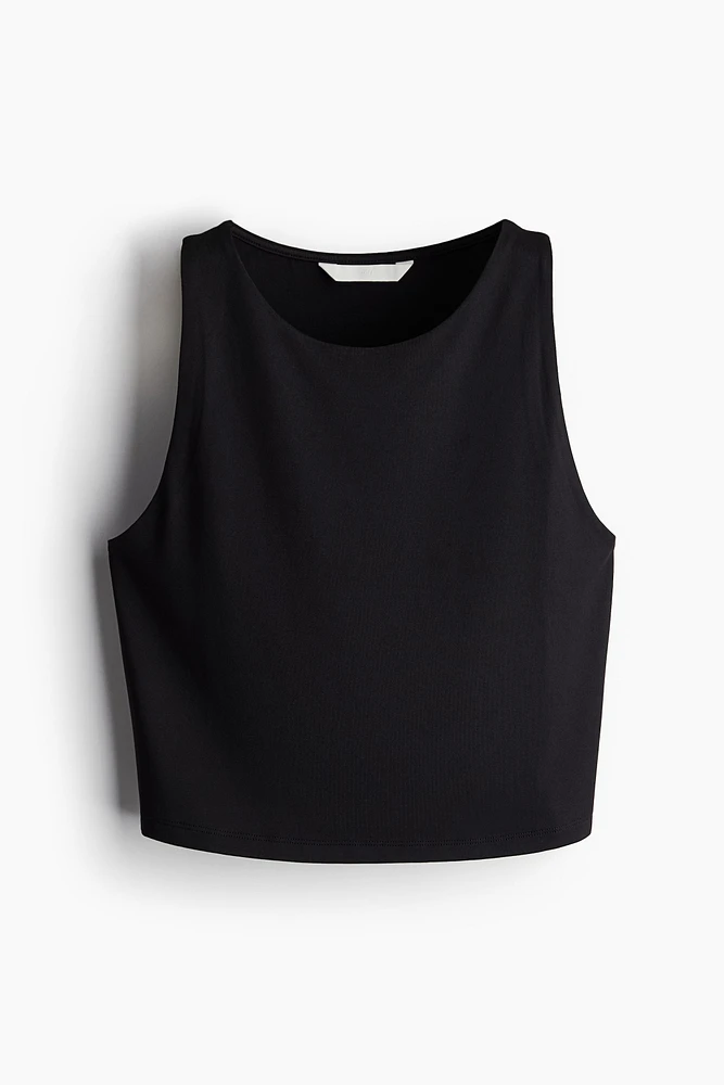Cropped Microfiber Tank Top