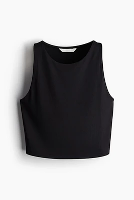 Cropped Microfiber Tank Top