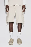 Loose Fit Twill Cargo Shorts