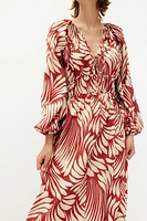 Oversized Drawstring-detail Dress