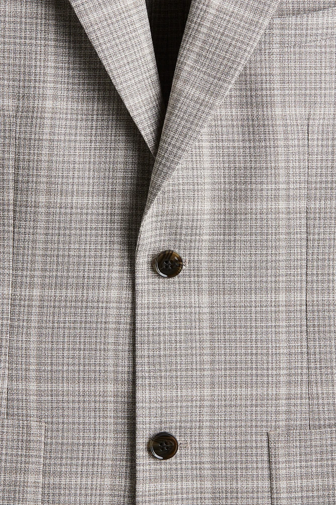 Veste coupe classique à fermeture droite