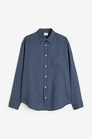 Relaxed Fit Linen-blend Shirt