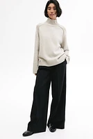 Cashmere-blend turtleneck jumper