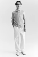 Polo en piqué de coton
