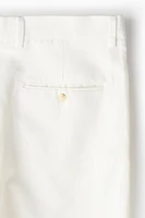 Regular Fit Flared Linen-blend Pants