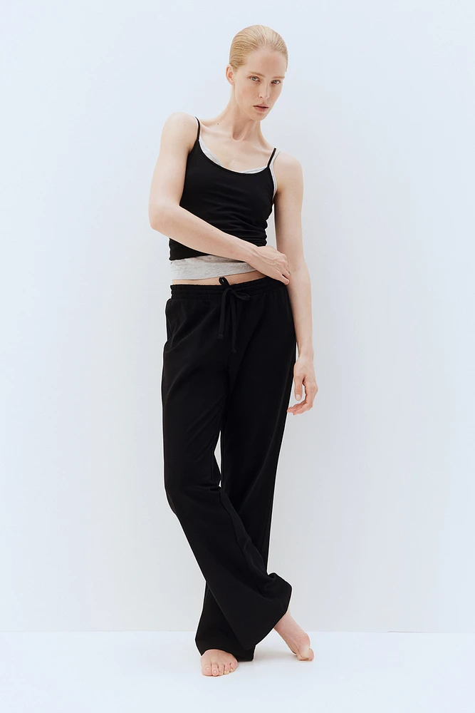 Pantalon en molleton droit