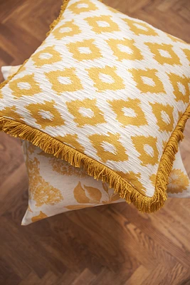 Housse de coussin en tissu jacquard