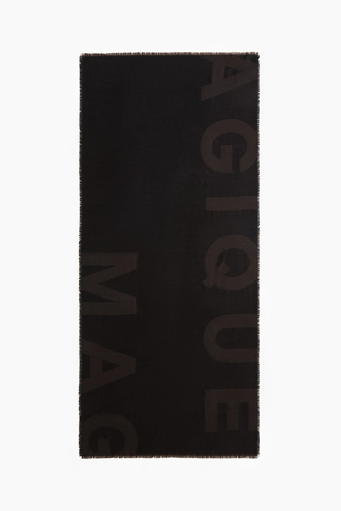 Écharpe en tissu jacquard