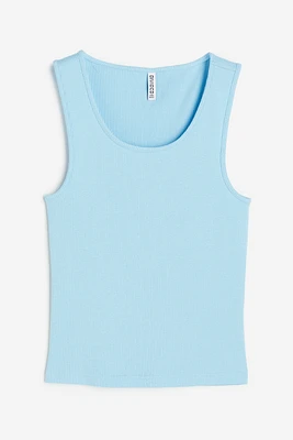 Ribbed Cotton Tank Top