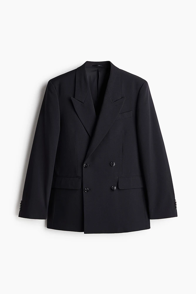 Relaxed-Fit Double-Breasted Blazer