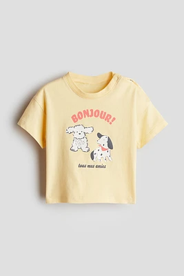 T-shirt en coton imprimé