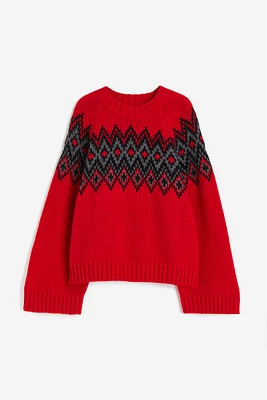 Jacquard-knit Sweater