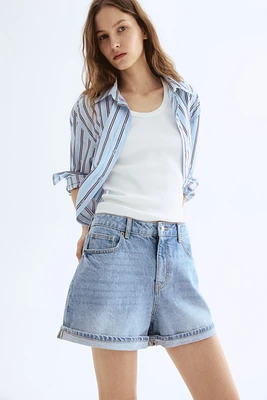 High Waist Denim Shorts