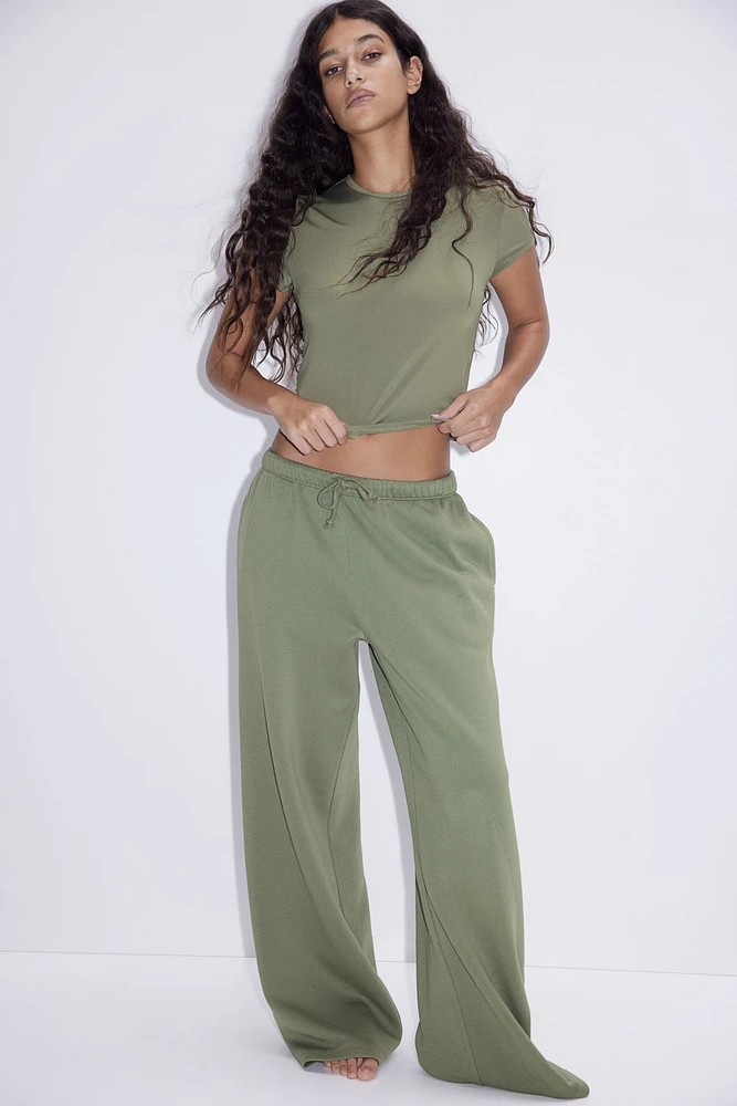 Wide-leg Joggers