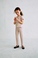 Ribbed Cotton Leggings