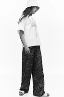 Textured Jersey Pants