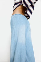 Pantalon en denim avec cordon de serrage