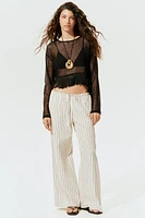 Denim Drawstring Pants
