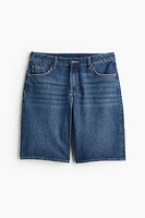 Low Denim Shorts