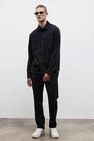 Regular Fit Structured Overshirt