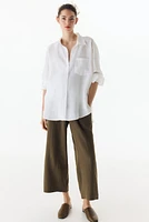 MAMA Wide-Leg Muslin Pants