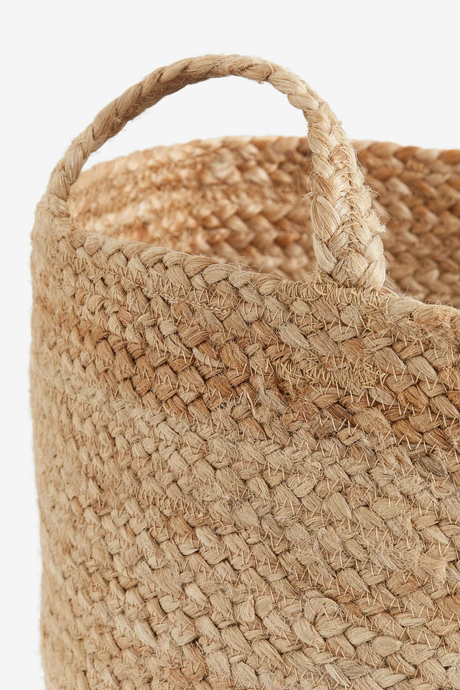 Grand panier de rangement en jute