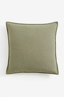Housse de coussin en lin mélangé