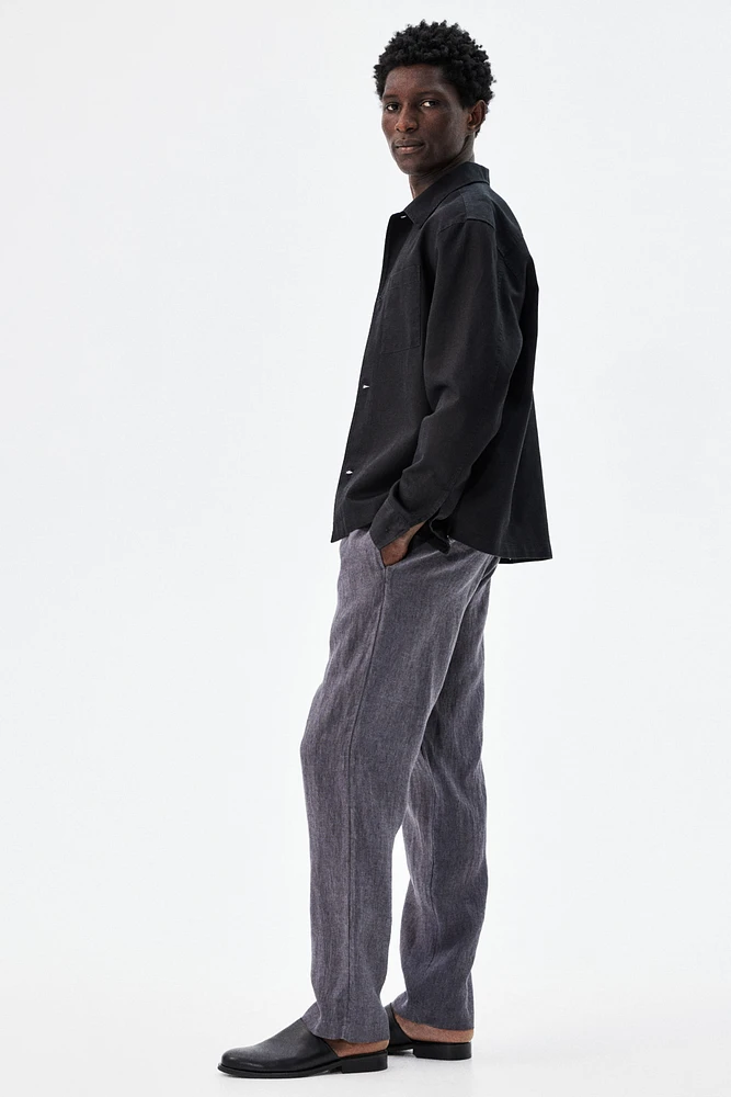 Regular-Fit Linen Pants