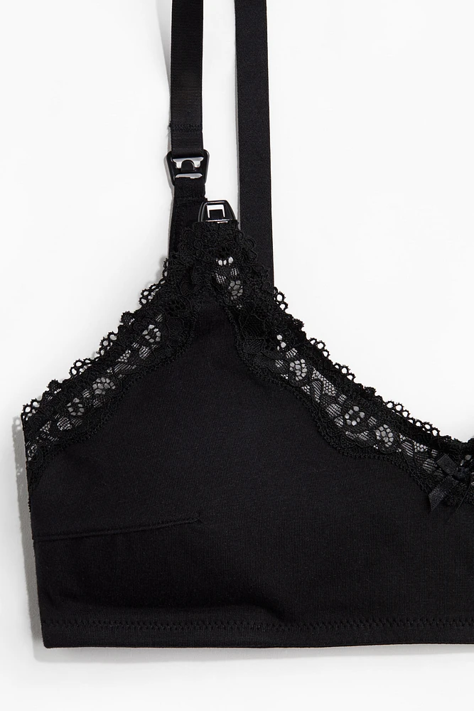 MAMA Padded Cotton Nursing Bra