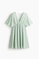 V-Neck Chiffon Dress
