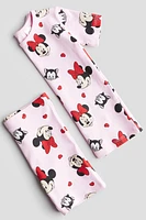 Snug Fit Printed Jersey Pajamas