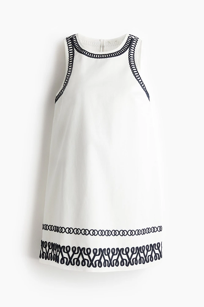 MAMA Before & After Embroidered Dress