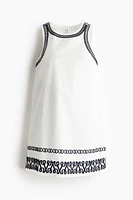 MAMA Before & After Embroidered Dress