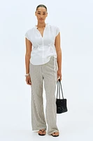 Blouse MAMA en mousseline avec ceinture à nouer