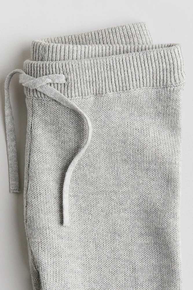 Fine-Knit Cotton Joggers