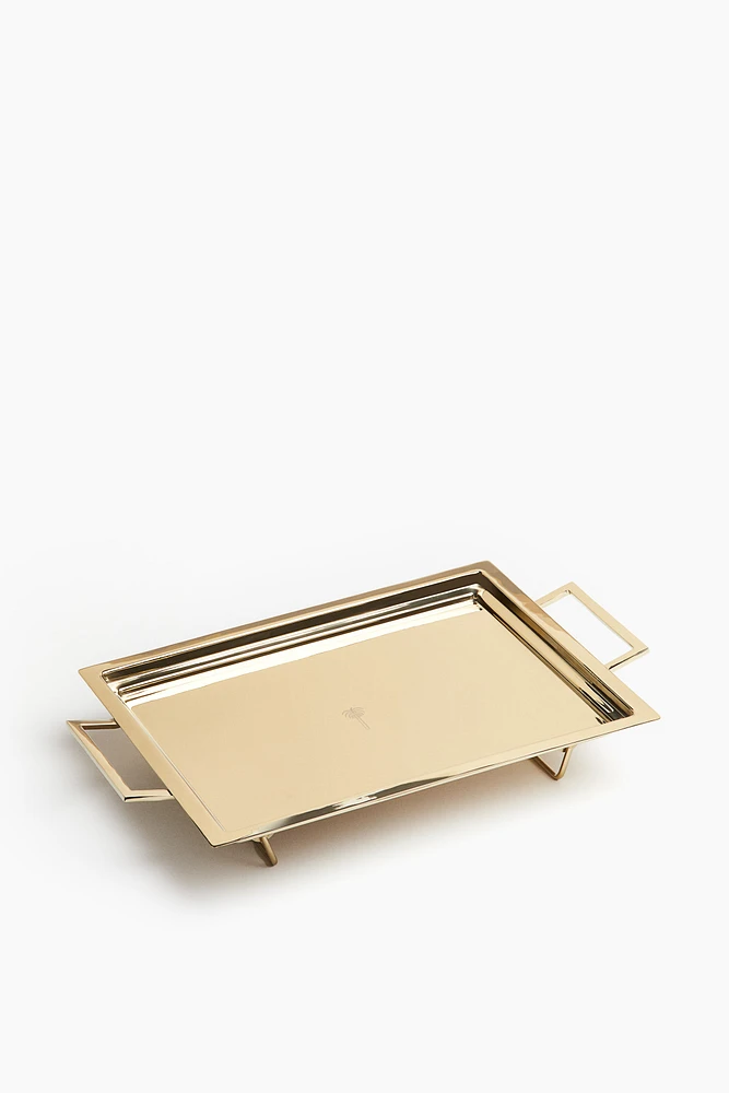 Embossed Motif Metal Tray