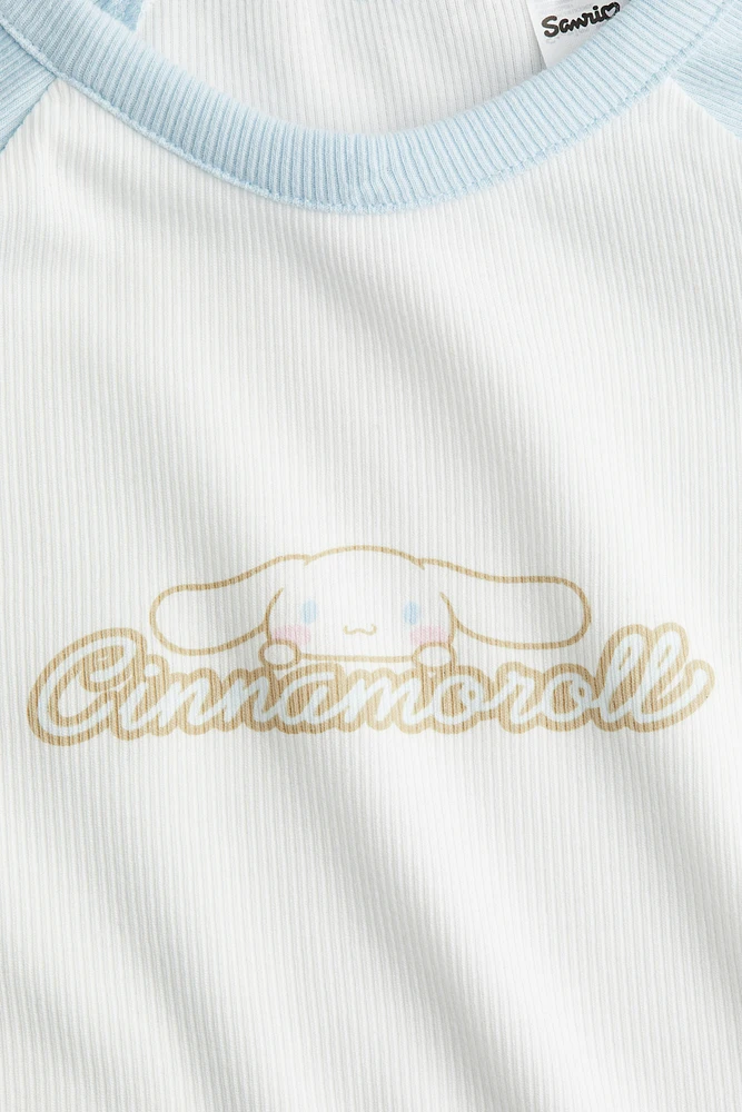 Printed Jersey Top