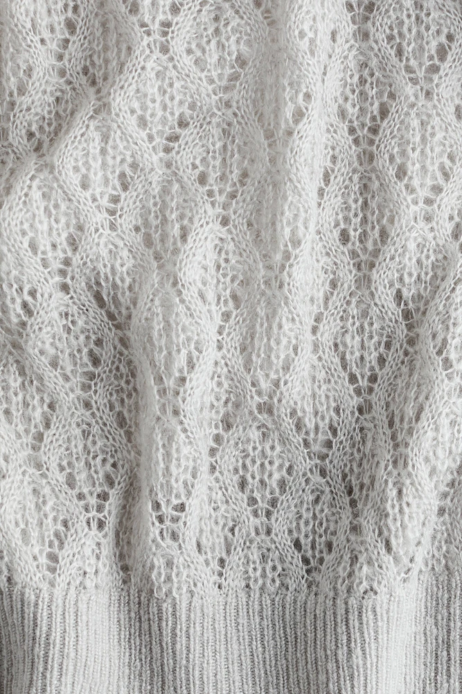 Chandail en tricot pointelle