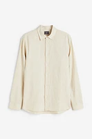 Regular Fit Linen-blend Shirt